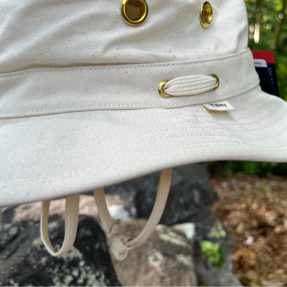 Tilley ICON T1 buck hat UPF50+ sun protection ties on floats cotton Sz M 7 1/8 - Picture 9 of 14